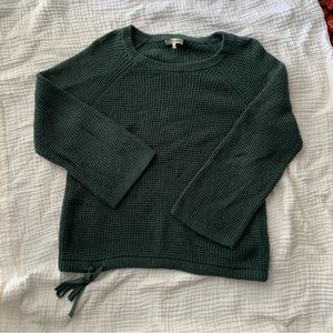Madewell Green Crew Neck Sweater